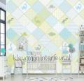 Patchwork dinoos fotobehang ink7028 babykamer Kinderkamer