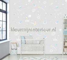 Ruimtevaardertjes fotobehang Behang Expresse babykamer 