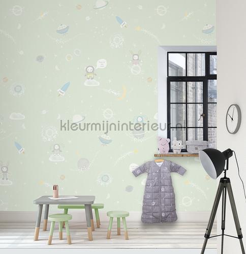 ruimtevaardertjes fotobehang ink7033 babykamer Behang Expresse