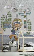 indianen beer wallcovering Behang Expresse Kay and Liv ink7034