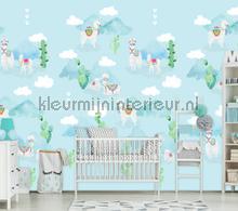 Alpaca land fotobehang Behang Expresse Kay and Liv ink7041
