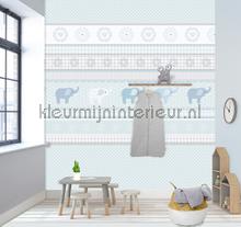 Olifant linten wallcovering Behang Expresse Kay and Liv ink7044