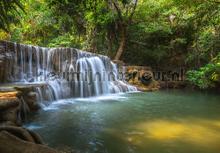 Waterfall in the forest fototapeten Kleurmijninterieur weltkarten 