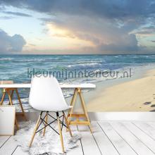 Blue sea and natural beach photomural Sun - Sea - Beach Kleurmijninterieur