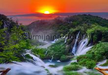 Overview waterfalls fotobehang Landscape Kleurmijninterieur