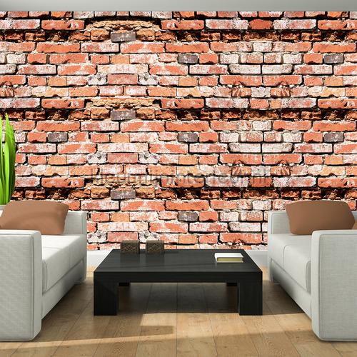 Brick relief wall fototapet Sten - Beton Kleurmijninterieur