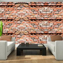 Brick relief wall fotobehang Kleurmijninterieur Steden Gebouwen 