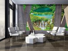 View on falls fototapeten Kleurmijninterieur weltkarten 