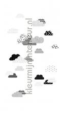 wolken zwart wit fototapeten 153-158922 babyzimmer Esta for Kids