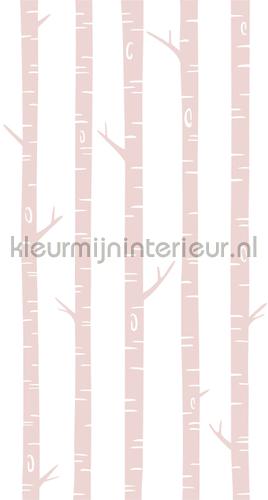 berken boomstammen zacht roze behaang 153-158927 durskes Esta for Kids