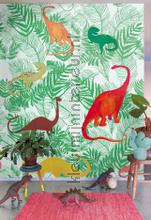 Dino jungle fotobehang OZP 3758 kinderkamer jongens Onszelf