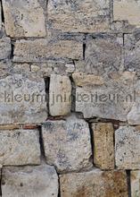 Natuursteen muur met grote blokken fotobehang ak1005 Stenen - Beton Behang Expresse