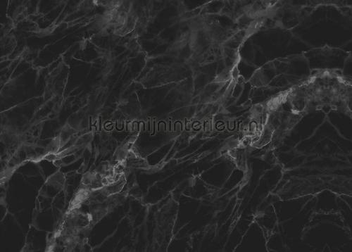 Marmer zwart grijs papier peint wp-562 Kek Amsterdam