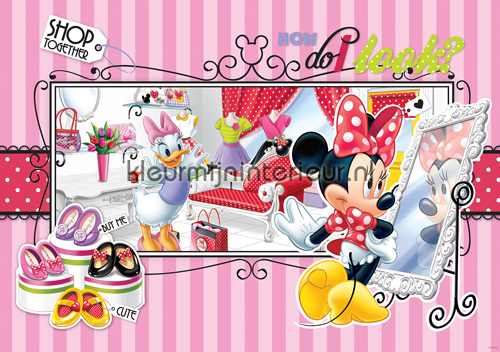 Minnie Mouse fotobehang Mickey Mouse Kleurmijninterieur