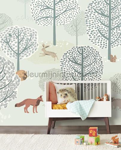 forest animals fotobehang 399116 Mini Me Eijffinger