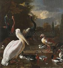 The floating feather photomural Dutch Wallcoverings Painted Memories 8014