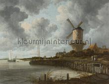 The Windmill photomural Dutch Wallcoverings Painted Memories 8023