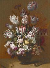 Still life with flowers photomural Dutch Wallcoverings Painted Memories 8026