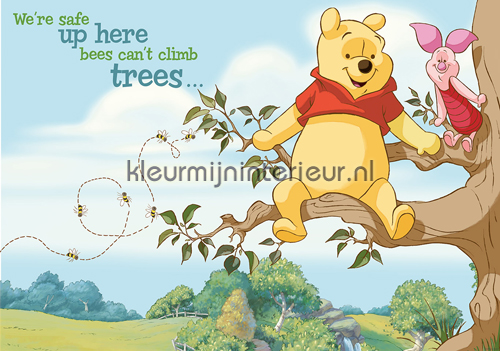 Winnie the Pooh and Piglet fotobehang Disney - Pixar Kleurmijninterieur