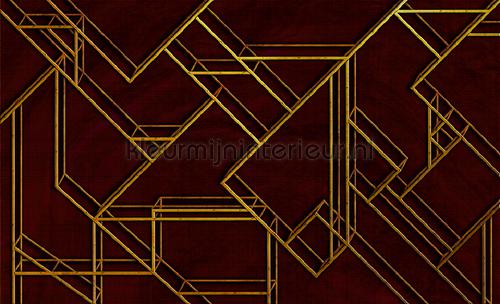 L. Geometric wine fotomurales 6800208 Random Papers 2 Coordonne