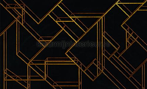 L. Geometric black fotobehang 6800209 Grafisch - Abstract Coordonne