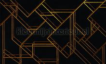 L. Geometric black papier murales Coordonne PiP studio wallpaper 