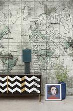 Old Map fotomurali Coordonne Sun Mare Spiaggia 