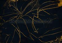 Abstract flora black fototapet Coordonne stemning 