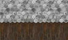 floral tiles fotomurales Noordwand Vanilla Lime 014262