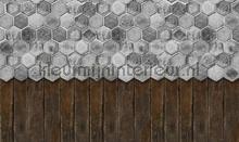 Floral tiles photomural Noordwand Trendy Hip 