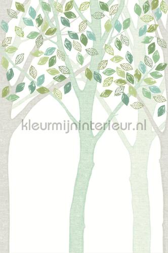 Wallpower Junior Green Leaf Tree fotobehang 364129 babykamer Eijffinger