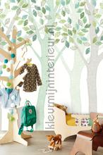 Wallpower Junior Green Leaf Tree fotobehang 364129 babykamer Eijffinger