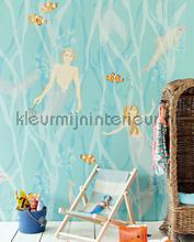 Wallpower Junior Mermaids Azur fotomurali 364150 Marine - Mondo subacqueo Eijffinger