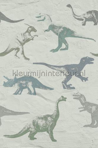 Wallpower Junior Dino Fossils Grey fototapeten 364154 Eijffinger