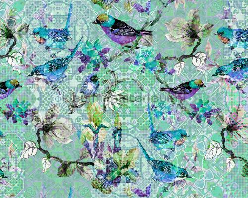 Mosaic birds 3 fotobehang dd110256 Walls by Patel AS Creation