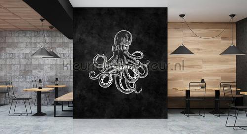 Blackboard 4 octopus fotobehang dd110321 Walls by Patel AS Creation