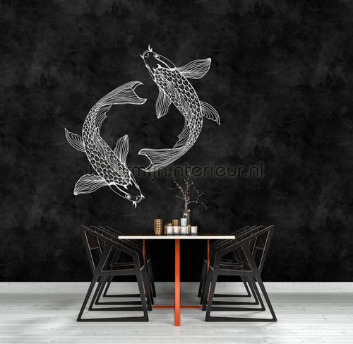 Blackboard 5 fish fotobehang dd110326 Trendy - Hip AS Creation