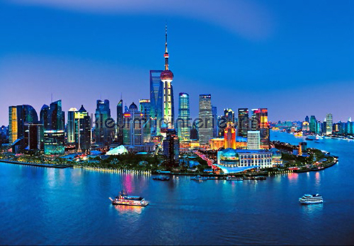 Shanghai Skyline fotobehang 00135 aanbieding fotobehang Ideal Decor