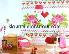 pixel hearts fotomurais 380036 Wallpower mini Eijffinger