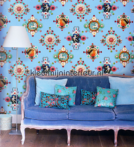 pip ruby robin blue fotobehang 386116 PiP Wallpaper Eijffinger