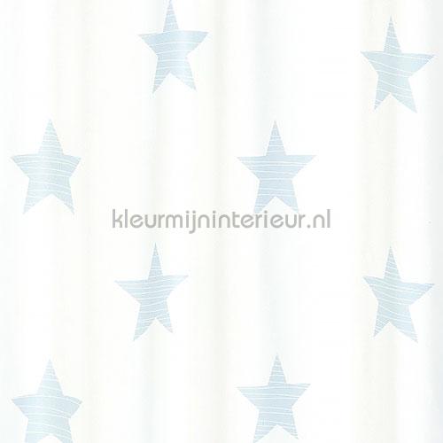 Big Stars light blue gurdainstof 829609 Debberkes Rasch