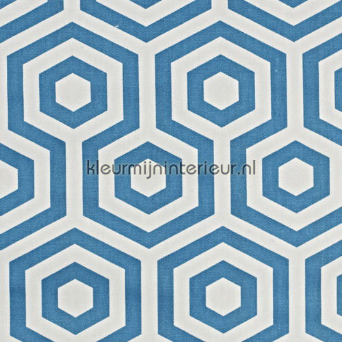 Hex Azure vorhang 5733-707 Cube Prestigious Textiles