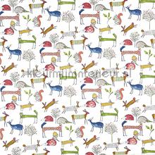 Oh My Deer Fabric Berry rideau Prestigious Textiles Fresh 5008-324