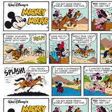 Mickey Mouse comic tendaggio Kleurmijninterieur marine 