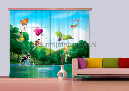 Fairies at the lake curtains Kidz Kleurmijninterieur