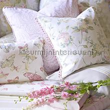 Abbeystead Fabric Eau De Nil cortinas 5738-574 flores Prestigious Textiles
