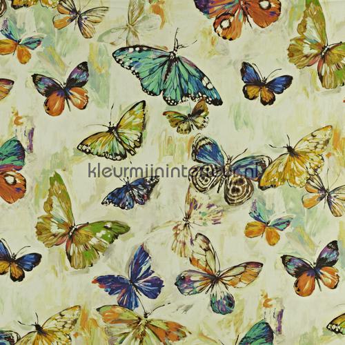 Butterfly Cloud Rainforest stoffer 8567-675 Sommerfugle - Fugle Prestigious Textiles