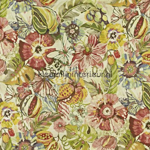 Tropical Garden Hibiscus cortinas 8569-264 flores Prestigious Textiles