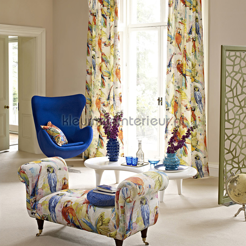 Macaw Tropical curtains 8570-522 animals Prestigious Textiles