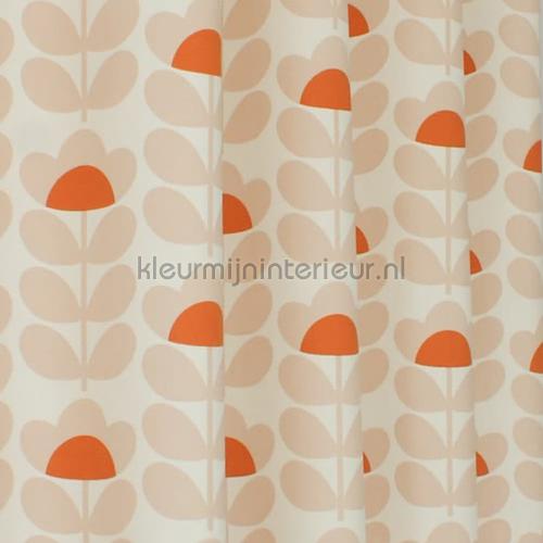 Sweetpea orange gordijnen 7742-1 Orla Kiely Eijffinger